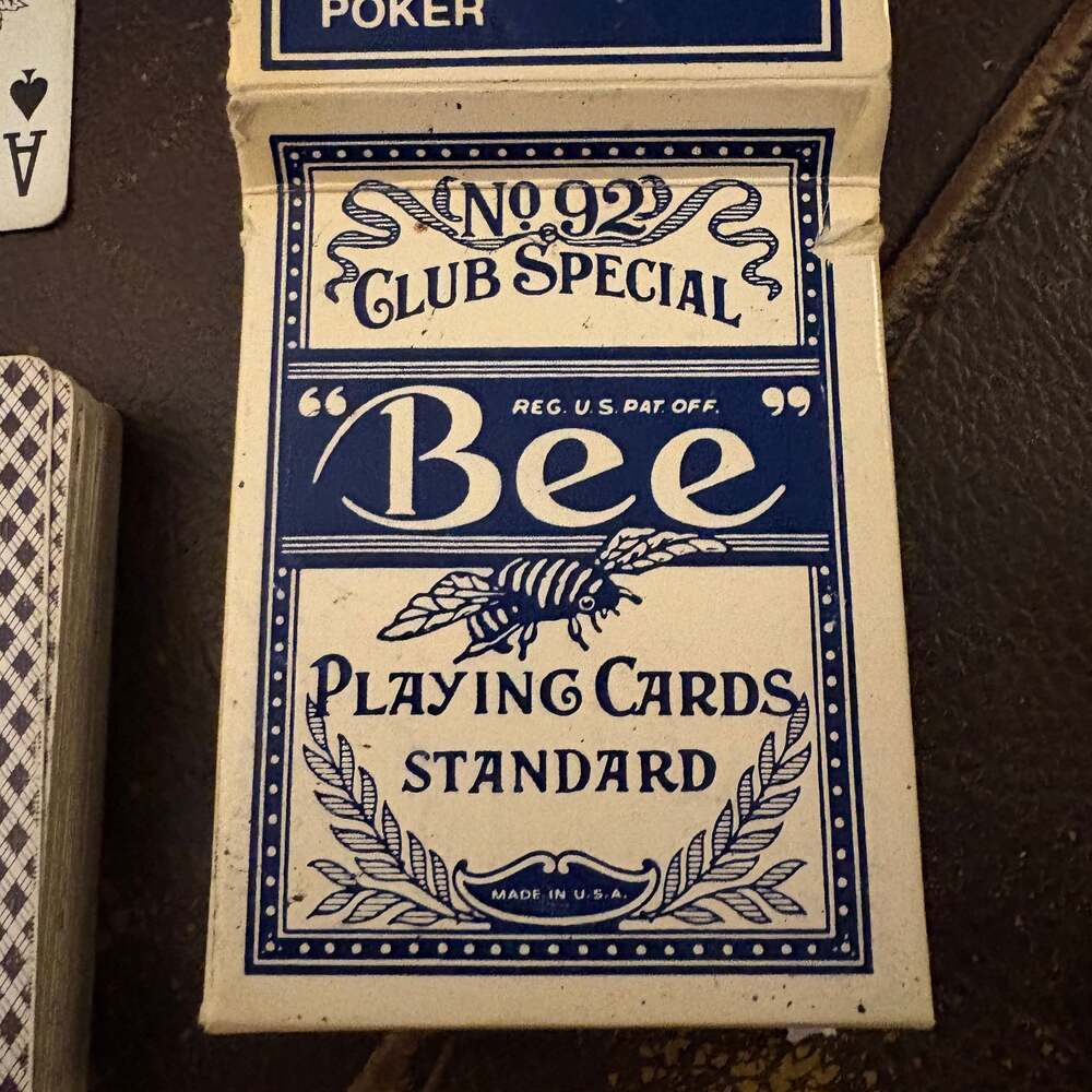 Bee No. 92 Club Special Playing Cards Standard Blue Vintage Back No 67